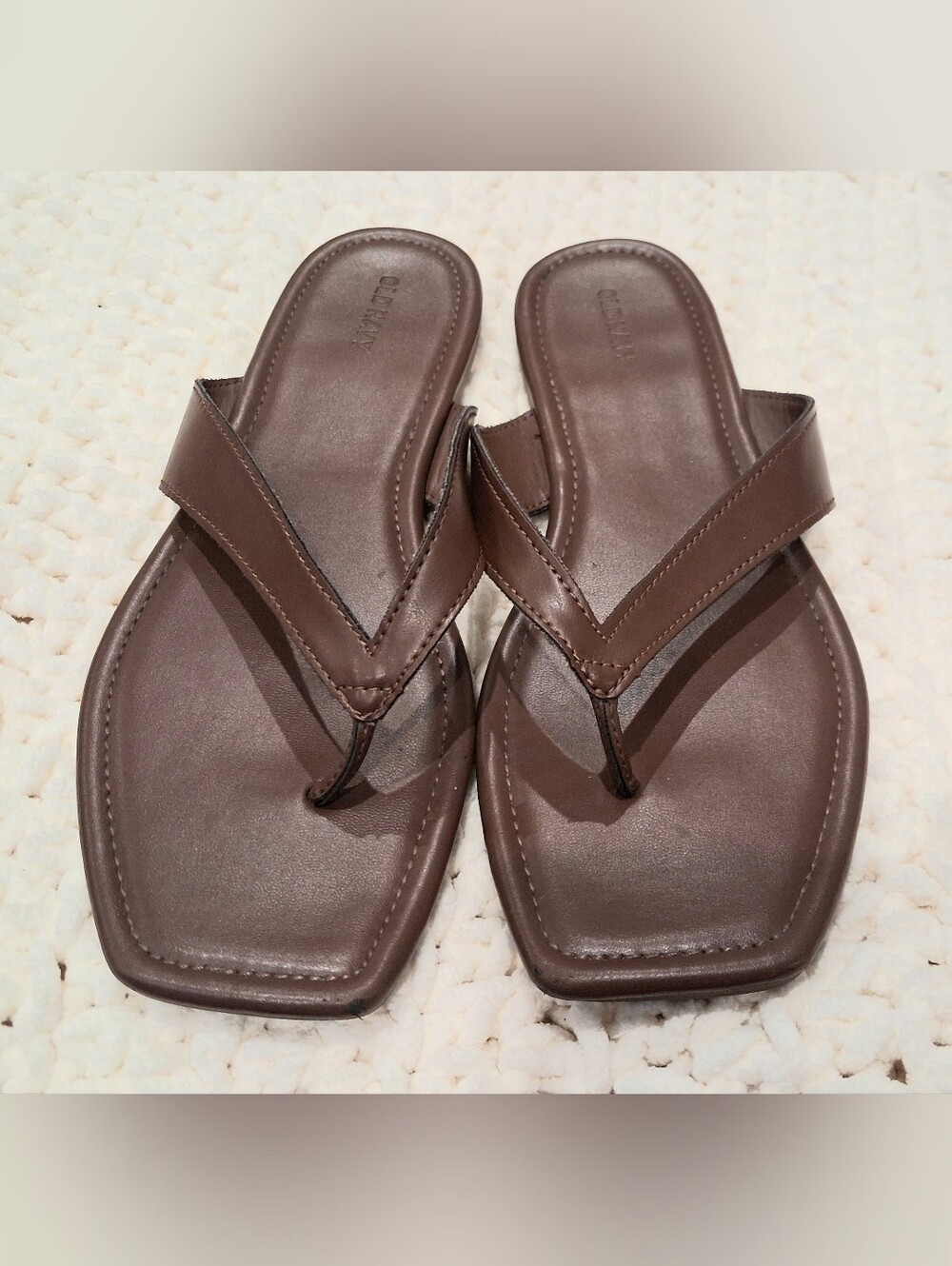 Old Navy Square-Toe Flip-Flops for Women.
